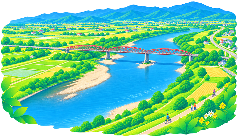 筑後川の豊かな水と、流域の暮らしを未来へ。